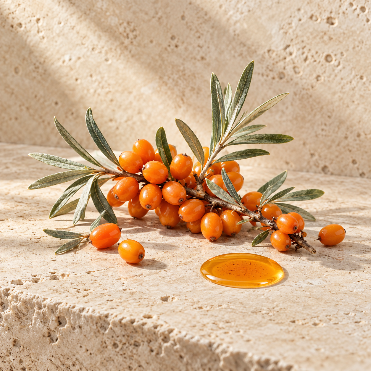 Baies d’argousier, actif du Sérum pour le Corps
