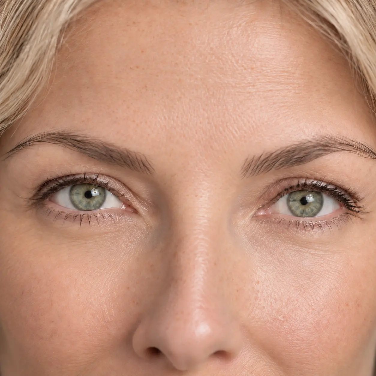 Gros plan sur le regard illustrant l’éclat du contour des yeux